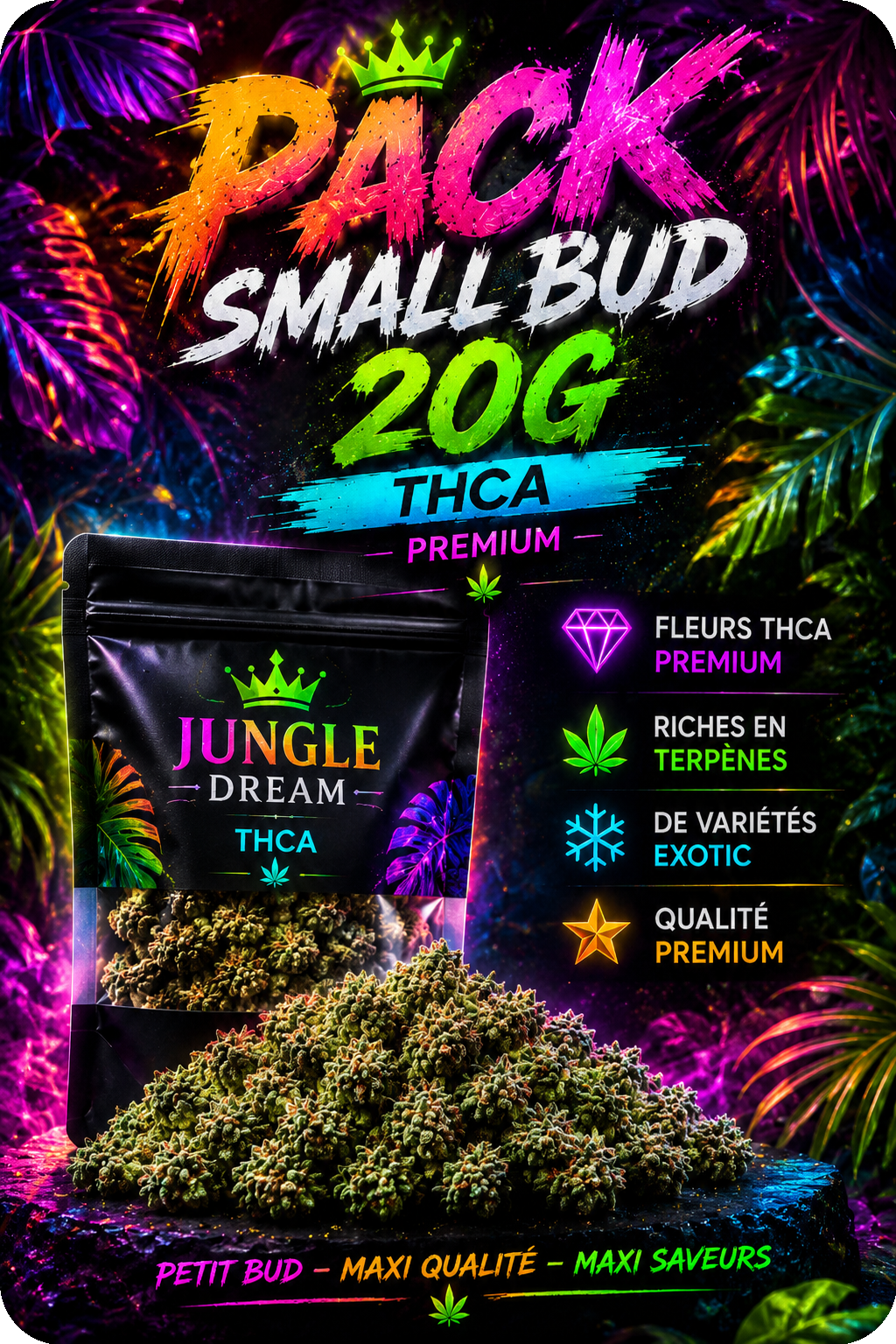 Pack 20GR Small Bud THCA Premium AAAA+