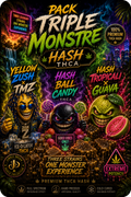 PACK TRIPLE MONSTRE THCA PREMIUM AAAA+