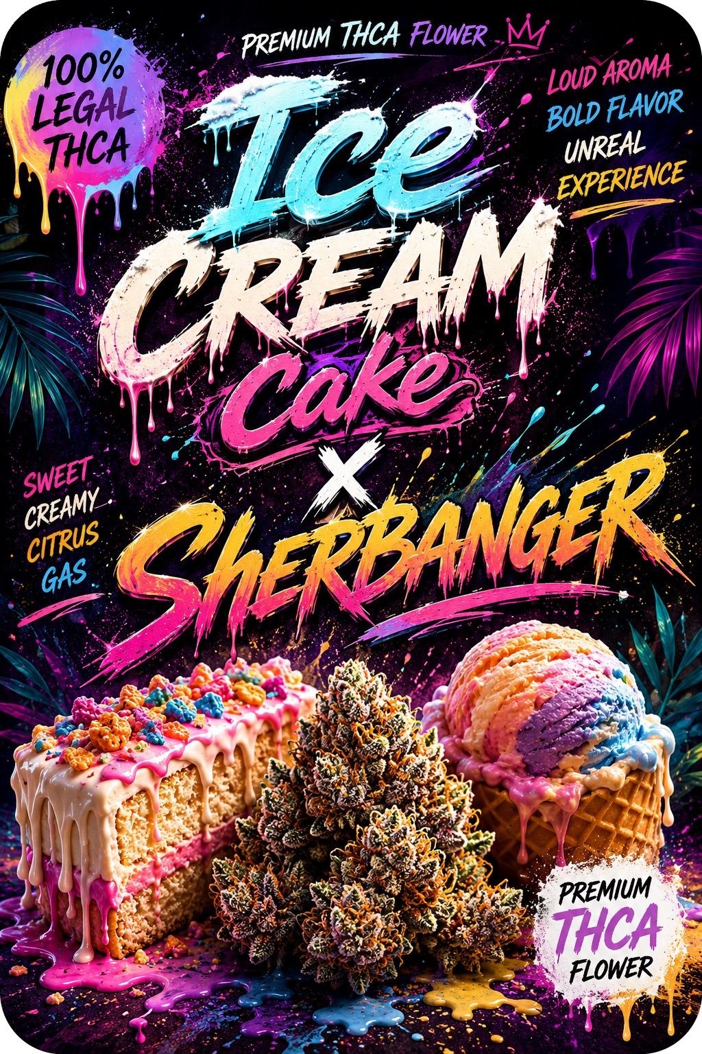 ICE CREAM CAKE X SHERBANGER THCA – PREMIUM AAAA+