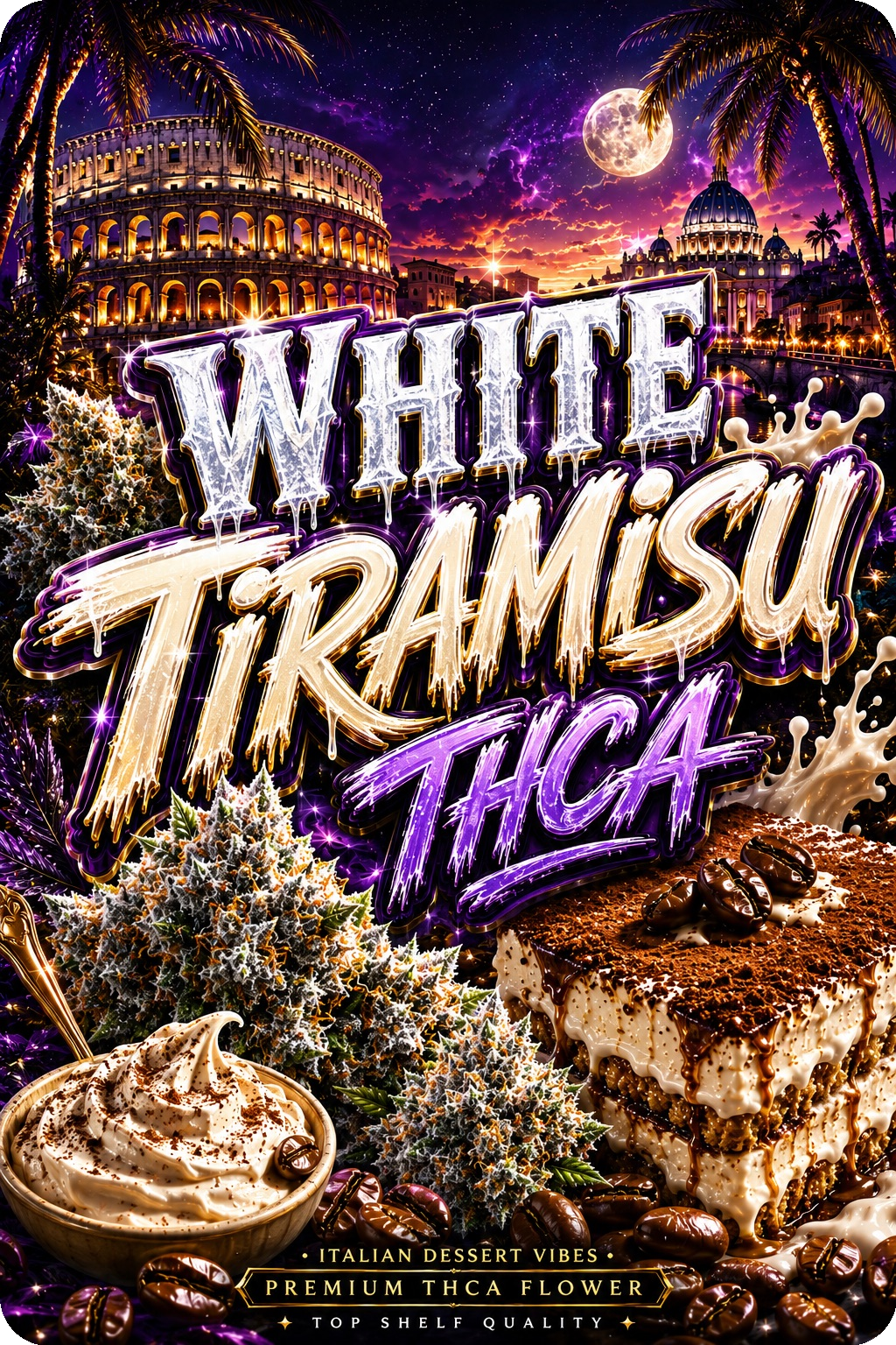 White Tiramisu Fleurs THCA Premium AAAA+