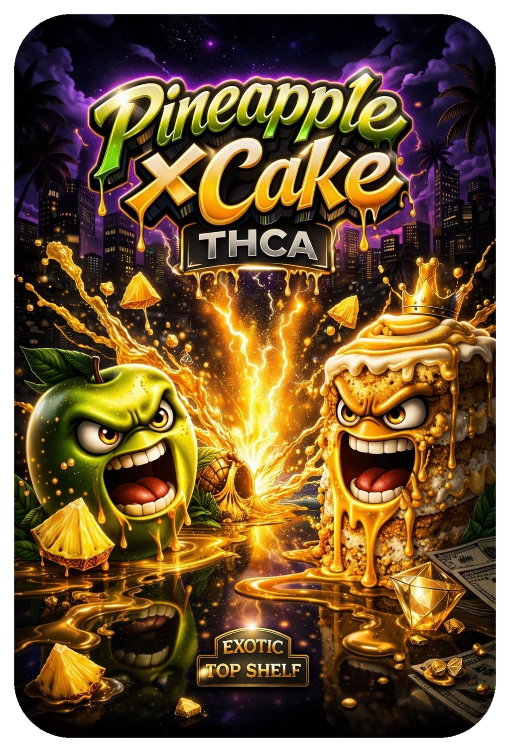 PINEAPPLE X CAKE FLEURS THCA PREMIUM AAAA+