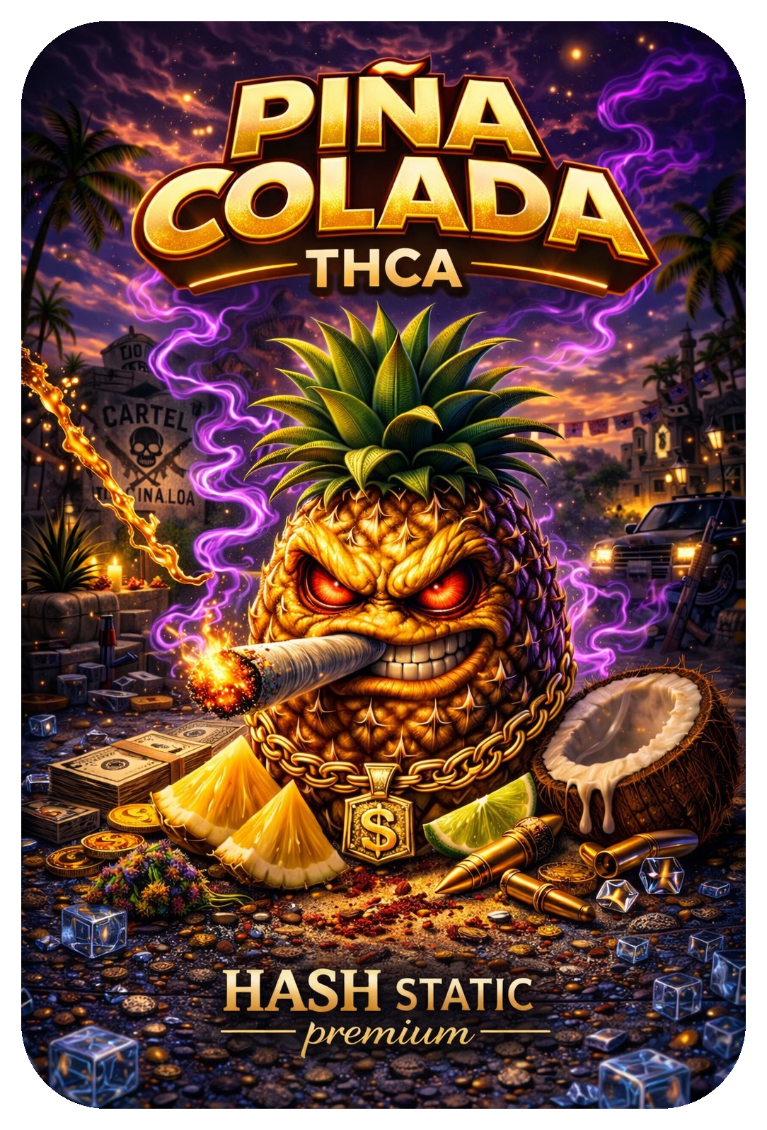 HASH STATIC  THCA PREMIUM AAAA+ - PINA COLADA