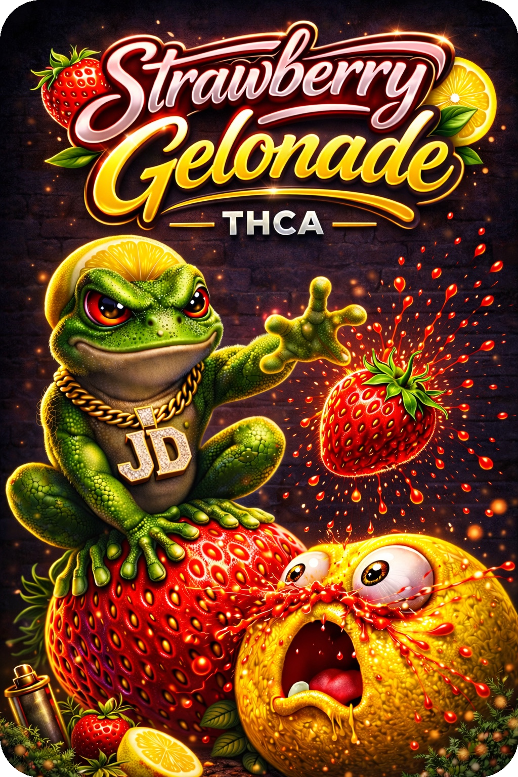 STRAWBERRY X GELONADE THCA PREMIUM AAAA+
