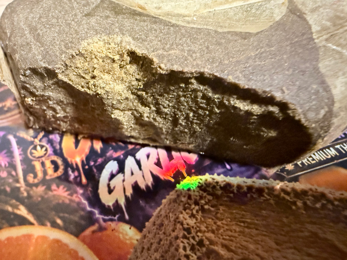 HASH STATIC ORANGE GROW × GARLIC COCKTAIL – THCA PREMIUM AAAA+