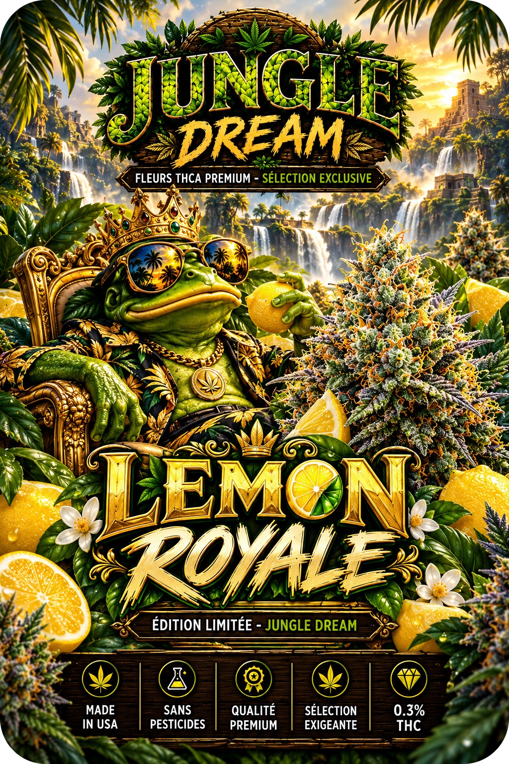 LEMON ROYALE – FLEURS THCA PREMIUM AAAA+