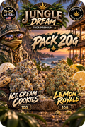 Pack 20G Fleurs THCA Premium ICE CREAM COOKIES / LEMON ROYALE