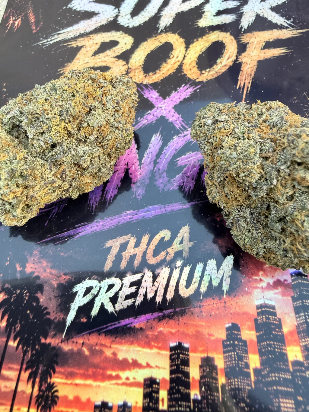 SUPER BOOF X ZANGRIA FLEURS THCA PREMIUM AAAA+