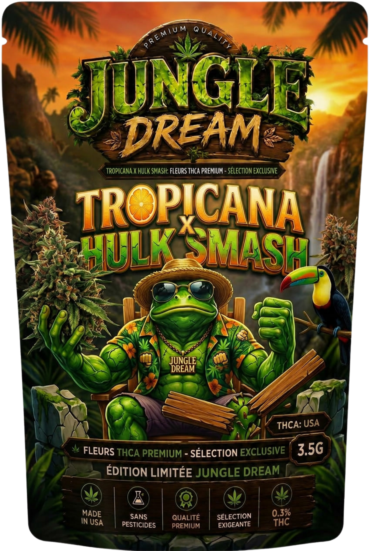 TROPICANA CHERRY × HULK SMASH – FLEURS THCA PREMIUM AAAA+