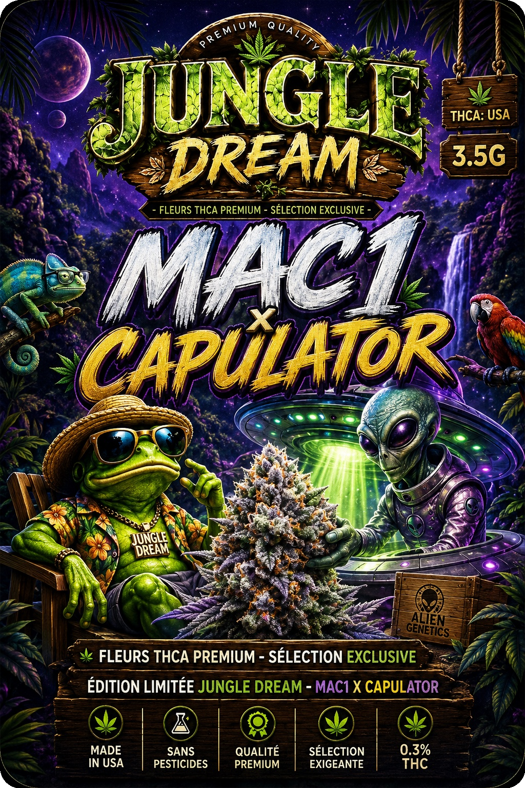 MAC 1 × CAPULATOR – FLEURS THCA PREMIUM AAAA+ TOP SHELF