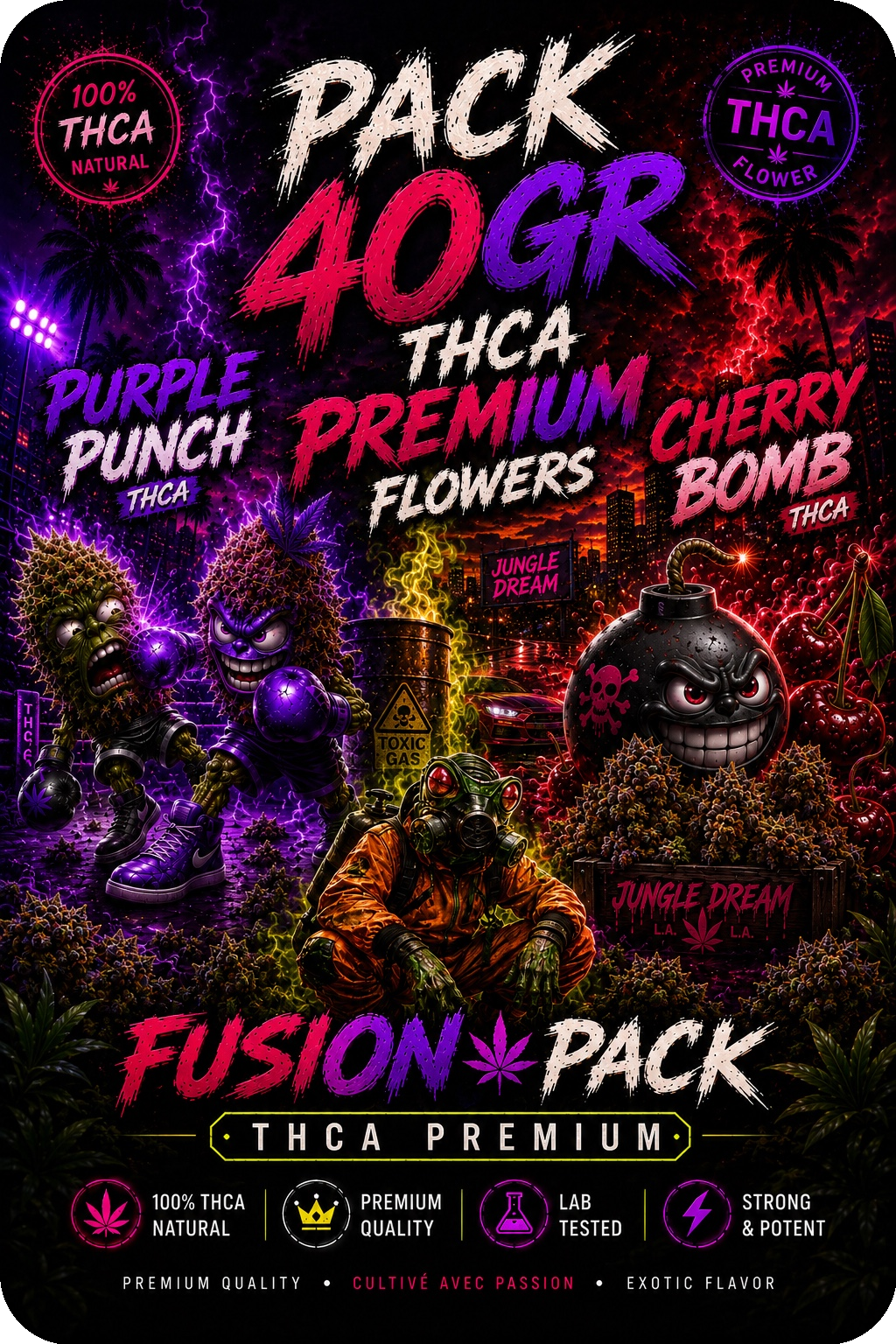 FUSION PACK 40G THCA PREMIUM AAAA+