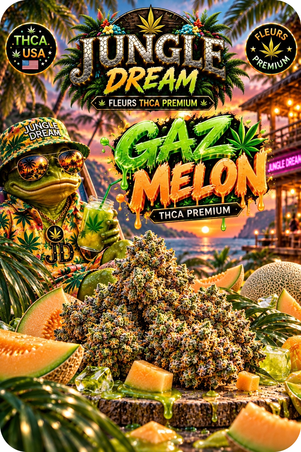 GAZ MELON – FLEURS THCA PREMIUM AAAA+