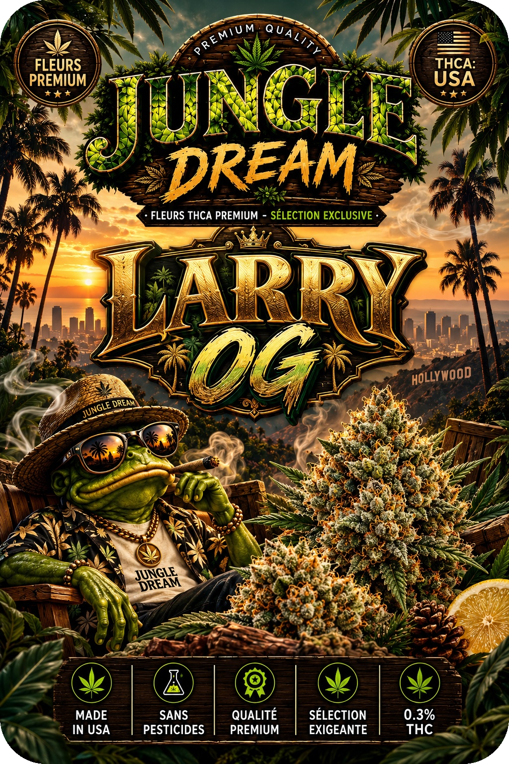 LARRY OG – FLEURS THCA PREMIUM AAAA+