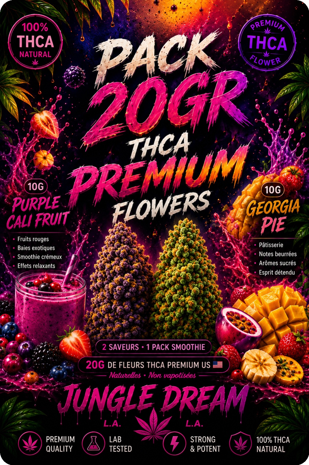 PACK 20G SMOOTHIE THCA PREMIUM AAAA+