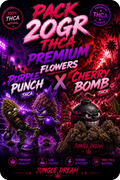PACK 20g THCA PREMIUM AAAA+ PURPLE PUNCH - CHERRY BOMB AAAA+
