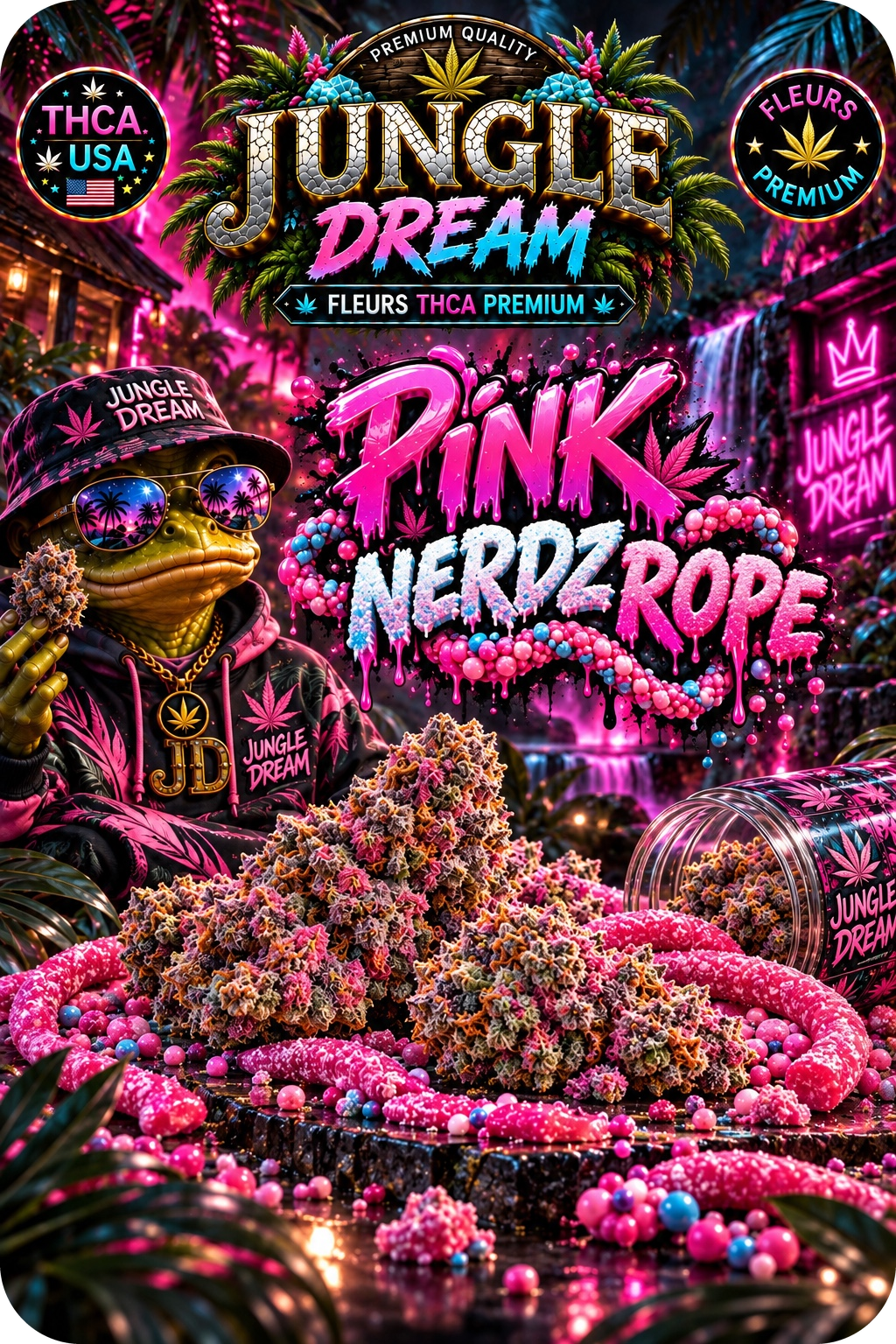 PINK NERDZ ROPE – FLEURS THCA EXOTIC PREMIUM AAAA+