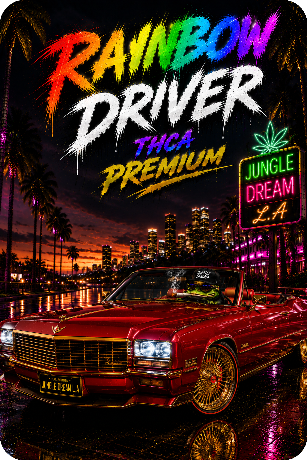 RAINBOW DRIVER FLEURS THCA – PREMIUM AAAA+